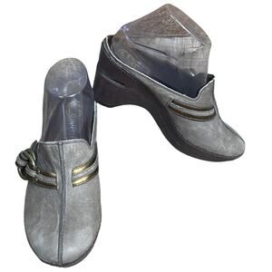 Cole Haan G Series Wedge Buckle Mules Slides Clogs Tan Size 7.5